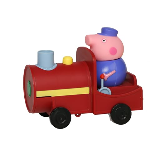 Image of Peppa Pig Grandpa's Train and Carriage Playset, Includes 2 Figures, Preschool Toy for Girls & Boys 3 Years and Up, Birthday Gift Toys for Kids