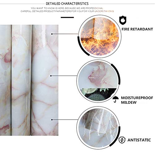 Papier de contact en marbre 60x1000cm rouleau adhesif pour meubles
