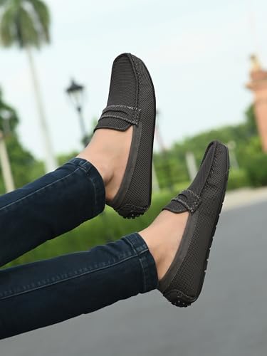 Image of Server Mens Knit Loafers S59 Lightweight Shoes Men's Loafer