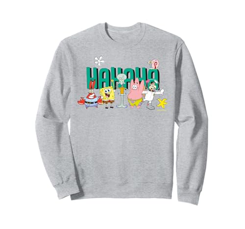 Image of SpongeBob SquarePants Characters Pose Friend Fun Classic 90s Sweatshirt
