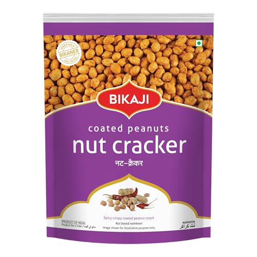 Bikaji Nut Cracker – Crunchy Coated Peanuts 14.11 oz (400g) Pack| Ready to Eat Coated shing dana, Spiced Gram Flour sing bhujia with Authentic Indian Tast for Bar Snacks, Tea-Time & On-the-Go Munching