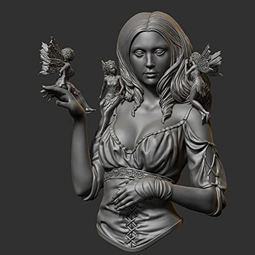 Figura de resina 1/10 Ancient Warrior Woman sin armar miniatura 2