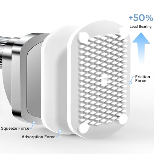 Barre de rideau de douche durable en acier inoxydable brossé haute résistance - 3