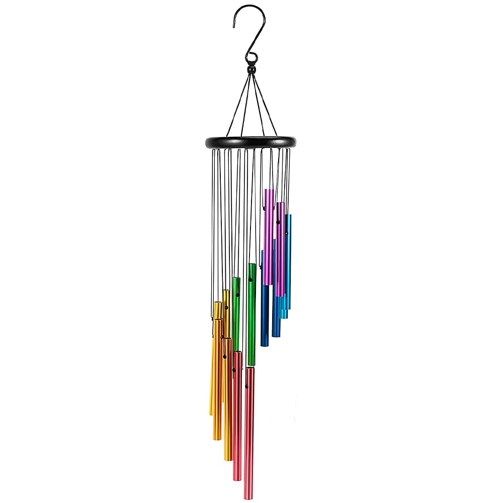 Easylife Lifestyle Solutions Women's White Wind Chimes - Rainbow