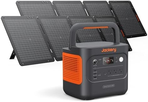 Jackery Explorer 2000 v2 Power Station and 2 * 100W Solar Panels,...