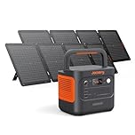 Jackery Solar Generator 2000 v2 with 2X Solar Saga 100W, 2042Wh/2200W LiFePo4 Portable Power Station, 20ms UPS Home Backup, USB-C PD 100W Fast Charging for Power Outages, Emergencies, Camping & Rving