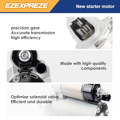 Image of Ezexpreze 19202 New Starter for Jeep Wrangler 3.6L 2012-2017 Wrangler JK 2018, for Dodge Charger Chrysler 300 3.6L 2017-2019, for RAM 1500 3.6L 2017-2019, OE#428000-9300 4280009300 280-0432 2800432