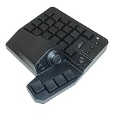 [MH-Device] MH-Zeta ジョイスティック・ホイール付き47キー片手ゲーミングキーボード 片手 キーボード 左手キーボード(左手用-黒) image