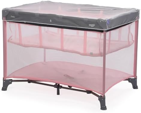Berço Portátil Cosco Kids, Cozzy, 2 Alturas, 0 a 18 kg, Rosa Past...