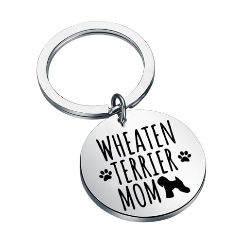 Image of CENWA Wheaten Terrier Lovers Gifts Wheaten Terrier Mom Keychain Wheaten Veterinary Mom Gift