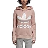 adidas Originals Women's Trefoil Hoodie, Pink Spirit, X-Small