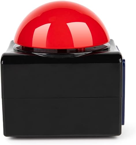 Miniatura 3 de MyMealivos Botón de alarma zumbador XL con sonido y luz Trivia Quiz Game (4X)