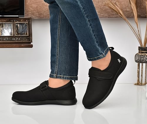 Image of HEALTH FIT Orthopedic & Diabetic Shoes Breathable & Adjustable Strap Soft Sole Ultra-Lightweight Casual /Sport Shoes for Men's 723