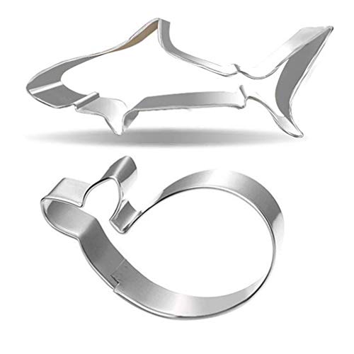 Shark Whale Cookie Cutter Set - 2Pieces - Food Grade Stainless Steel