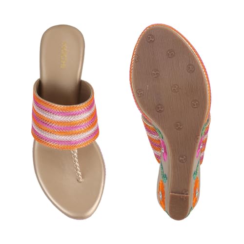 Image of Mochi Women Ethnic Wedge Heel Sandal