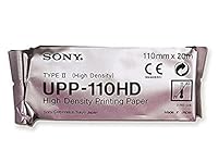 Sony UPP-110HD Ultrasound Paper, High Density S&W Monochrome Print Support (Typ II), für Ultraschall- und Dental- und Mikroskopieanwendungen, A6-Format, Größe 110 mm x 20 m, 10 Rollen