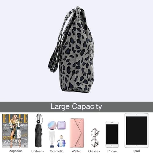 Image of Lyrovo Women Corduroy Shoulder Tote Bag for Work Beach Travel and Shopping Grocery
