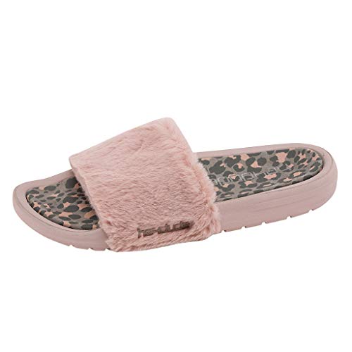 Hey Dude Women's Peggy Pink Cheetah Size 6 | Womenâs Footwear | Womenâs Slip On Sandals | Comfortable & Light-Weight