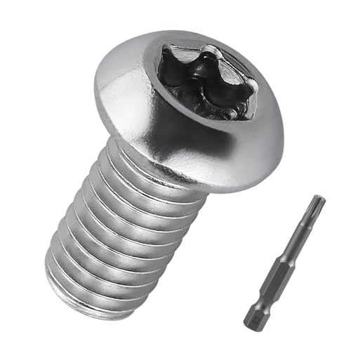 M6-1.0 x 8mm�{�^���w�b�h�X�^�[�h���C�u�}�V���X�N�����[50�A304�X�e�����X�X�`�[���A6���[�u�\�P�b�g�A���g���N�t�@�X�i�[�A�p���[�h�����p50mm (2�C���`) T30�r�b�g�t��