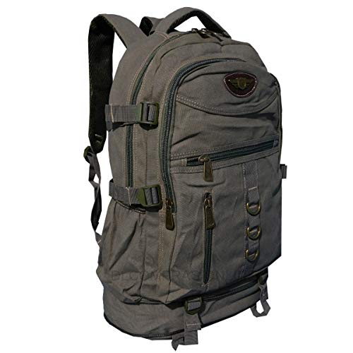 Mochila Camping Em Lona 50 Litros Motoqueiro Viagem Trilha,acampa...