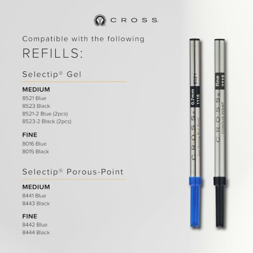 Image of Cross Calais Matte Black Refillable Fountain Pen - Medium Point, Black Ink, Smooth Writing, Presented in a Luxury Gift Box