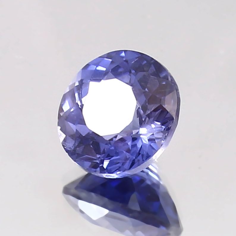 Pierre gemme à facettes saphir bleu Ceylan 9x9mm DIY bijoux