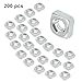 Waziaqoc 200 PCS 304 Stainless Steel M3 Square Nuts