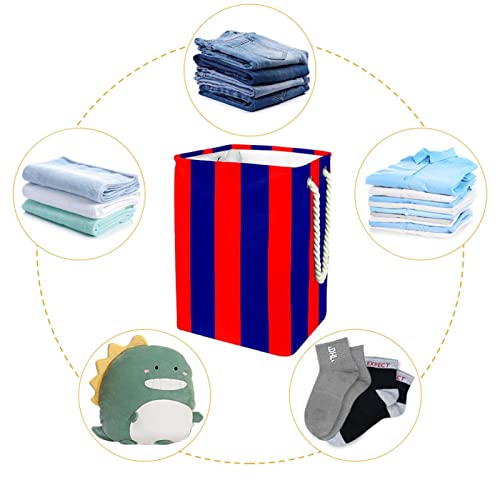 Panier linge de rangement rayures poignée durable de chambre - 5