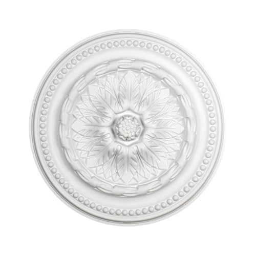 Chaoyilian MedallóN De Techo Decorativo,MedallóN De Ventilador De Techo,MedallóN para Ventilador De Techo,Placa Decorativa Redonda para Techo,MedallóN Redondos Decorativo para Techo