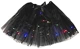 Petitebelle Einzelne Farbe Led Lichter Lady Tüll Tutu, Schwarz , Einheitsgröße