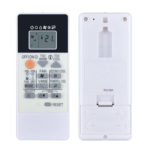GOUYESHO RU18A Mando a Distancia de Aire Acondicionado Adecuado para Mitsubishi Compatible con Mitsubishi MSZ-DM25VA MSZ-HJ35VA MSZ-HJ25VA MSZ-DM25VA-ER1 MSZ-DM35VA-ER1