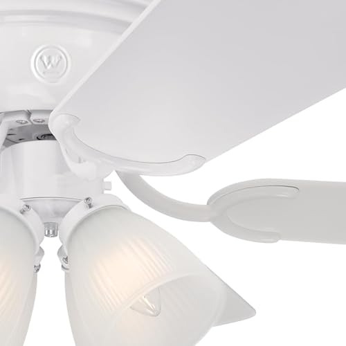 Westinghouse 7232300 CONTEMPRA IV Indoor Ceiling Fan with Light, 52 Inch, WHITE thumbnail 2