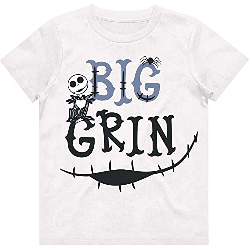 T-shirt Nightmare Before Christmas blanc pour le style quotidien des enfants de 3 à 4 ans