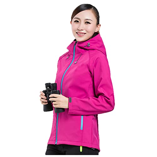 WSPDSD Herren Damen Softshell Wanderjacken wasserdichte Camping Trekking Windjacke mit Kapuze Regenmäntel Skifahren… – Bild 7