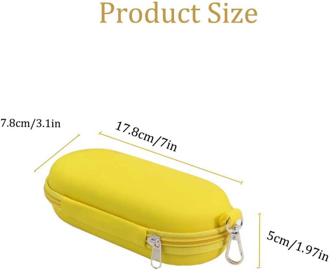 double eyeglass case for women and men, dual glasses case for travel and home store, hard sunglass case - Image 4