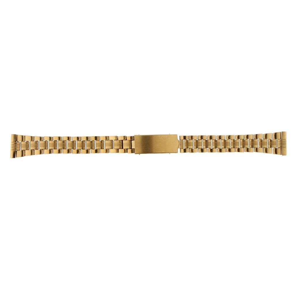 LOOM TREE Men Gold Stainless Steel Watch Band Strap Metal Replacement Bracelet 14mm (B09ZTTD8RZ) Amazon Price History, Amazon Price Tracker