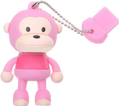Microware 16GB Monkey Pink Color Shape Designer Pen Drive