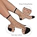 COOLUXU Sheer Socks Women, Lace Trouser Mesh Socks, Transparent Fishnet Ankle Socks 6 Pairs (Black)