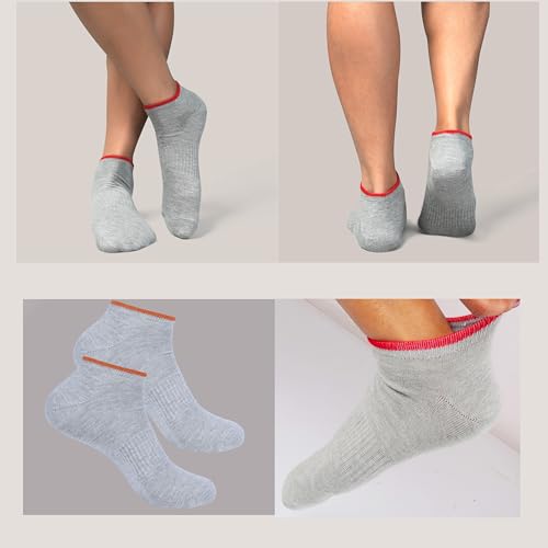 Image of Women Cotton No Show Socks Thin Fine Soft Comfortable Durable Breathable Anti Slip With Ribbed Instep For A Firm Grip