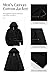 Pursky Mens Work Coat Canvas Cotton Fall Jacket Hoodie Jackets Casual Lightweight Men's Bomber Fashion Stylish Spring Windbreaker Black L
