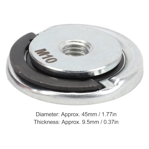 Porca de Bloqueio do Moedor de ângulo de 2 Pces, M10 45mm Liga de Aço Liberação Rápida Design de Ane