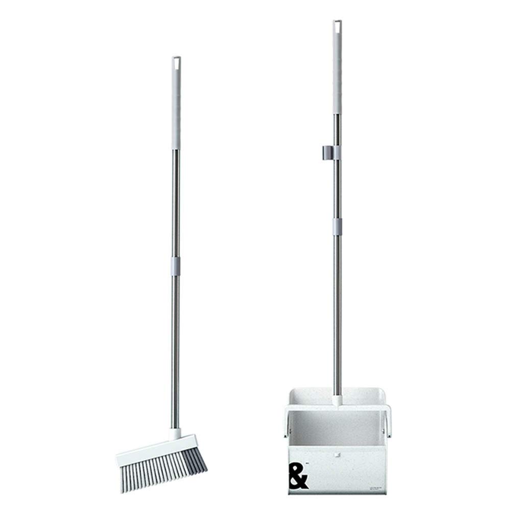 Balai et pelle droite NLIAN 89 cm en paille de blé pour poussière et débris de bureau