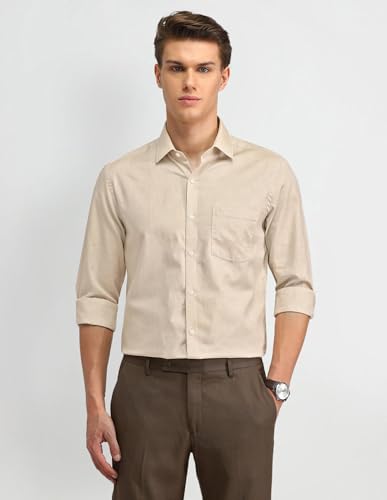 Image of Arrow Men's 100% Cotton Slim Fit Shirt