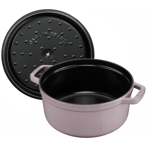 Image of STAUB Cast Iron 7-qt Round Cocotte - Lilac
