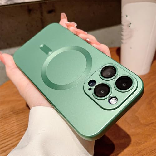 Étui de chargement sans fil pour iPhone 15 Pro Max résolvant les rayures d'objectif, coque mate
