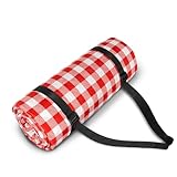 Top 10 Best Picnic Blanket Target Reviews & Comparison | Updated 17 NAGAN 80 x 80 inches Picnic Blanket with Carry Strap, Ultrasonic Technique 3-Layer Beach Blanket, Red and White Plaid Outdoor Blanket, Waterproof Portable Durable for Camping, Hiking, Beach, Park