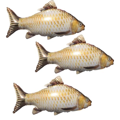 3er-Pack Koifisch-Ballon, Luftballons Aufblasbare Tierballons, Luftballons Tiere 33-Zoll Groß, Koi Fisch Folienballons FüR Partys