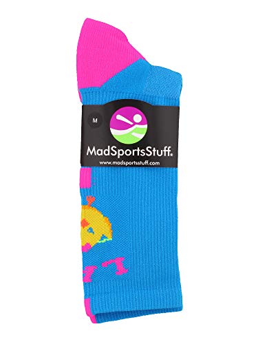 MadSportsStuff LAX Chick Lacrosse Athletic Crew Socks2