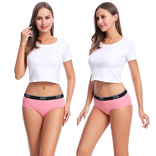 Ya Style Womens Underwear, Cotton Underwear For Women, High Waisted Women's Panties, Stretch Briefs For Women, Woman Hipster Underwear, Soft Breathable Panties,Tag Free, Regular & Plus Size #TOP3