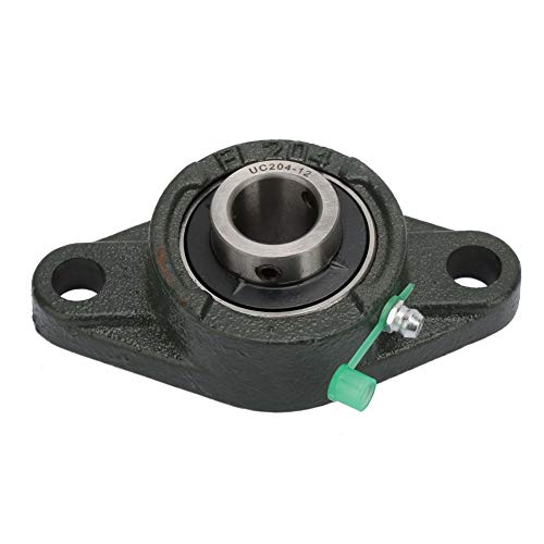 2 Bolt Mounted Flange Bearing, 4pcs Bearing Seats Mounted Ball Bearings, 3/4 Inch Threaded 2-Hole Bolt Mounted Flange Bearings, Hardwarebearing